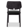 Modern Brazilian - Beth - Side Chair - Shimmy Black Seat - Ebano Frame