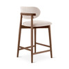Lucia Counter Stool - Harvest Natural Seat - Nogal Frame