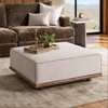 Ellerie Square Ottoman - Latte