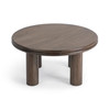 Miranda Round Coffee Table - Cocoa Brown