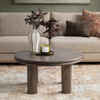 Miranda Round Coffee Table - Cocoa Brown