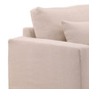 Modern Natural Linen Slipcovered Track Arm Sofa 93"