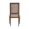 Linen & Oak Caned Back Side Chair