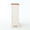 Cottage Reclaimed Wood Wine Cabinet Small Sideboard - White