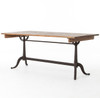 Reclaimed Pine and Cast Iron Dining Table Reclaimed Pine and Cast Iron Dining Table