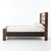 Nash Industrial Reclaimed Wood King Size Platform Bed