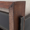 Nash Industrial Reclaimed Wood King Size Platform Bed