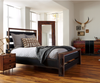 Nash Industrial Reclaimed Wood King Size Platform Bed