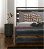 Nash Reclaimed Wood & Steel Queen Platform Bed