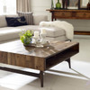 Lester Reclaimed Oak Wood Coffee Table 47"