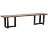 Loft Geometric Metal Base Dining Bench