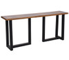 Loft Geometric Metal Base Console Table