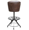 GILES COUNTER STOOL-HAVANA/WAXED BLACK, CIRD-U8