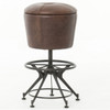 Pommel Horse Vintage Leather Counter Stool