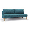 Sly Coz Full Size convertible sofa sleeper with oak legs