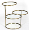 Quincy Antique Brass Swivel Side Table Quincy Antique Brass Swivel Side Table