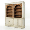 Swedish Grey Rustic Reclaimed Wood China Cabinet Hutch