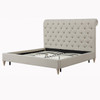 Chesterfield Tufted Linen Upholstered King Platform Beds