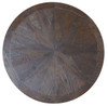 Weathered Umber Reclaimed Wood 60" Round Pedestal Dining Table top