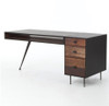 Lloyd Desk Industrial Modern Wooden Executive Desk with File drawer