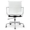 White Italian Leather M346 Modern Office Chairs