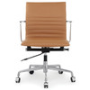 Brown Italian Leather M346 Modern ergonomic office chairs