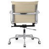 Beige Italian Leather M346 comfortable office chair