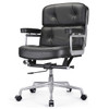 Black Italian Leather M340 Executive Office Chair