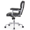 Black Italian Leather M340 Executive home Office Chair