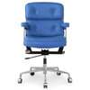 Blue Italian Leather M340 Executive Office Chair sale