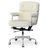 White Italian Leather M340 Executive Office Chair