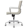 Grey Vegan Leather M348 ergonomic office chair