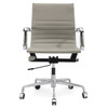 Grey Vegan Leather M348 office desk chairs