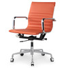 Orange Vegan Leather M348 Modern Office Chairs