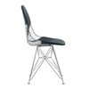 Navy Italian Leather M245 Modern Wire Chair