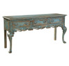 Yorkshire Solid Wood Three Drawer Console Table- Blue
