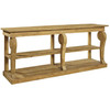 Corsican Reclaimed Wood Console Table with Shelf