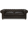 Warner Leather 77" Chesterfield Sofa