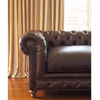 Warner Leather Chesterfield Arm Chair