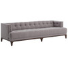 Dylan Mid-Century Modern Low Back Grey Tufted Sofa