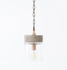 Concrete Mason Jar Small Chandelier