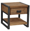 Rustic Industrial 1-Drawer End Table