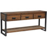 Reclaimed Wood Console Sofa Table with Drawers