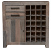 Angora Storm Reclaimed Wood Wine Cabinet