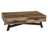 Farmhouse Reclaimed Wood 2 Drawer Coffee Table