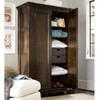 Sonoma Vintage Brown 2 Door Vintner's Armoire Closet