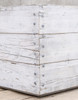 Scaffolding White Washed Reclaimed Wood Block Coffee Table