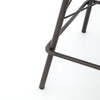 Diaw Distressed Leather Swivel Counterstool
