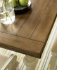 Country-Chic Maple Wood White Extending Dining Tables - Driftwood