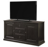 Country-Chic Maple Wood Black TV Media Console